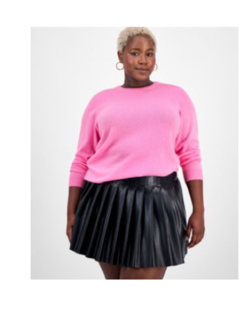 100% Cashmere Charter Club Women's Pink Crewneck Sweater